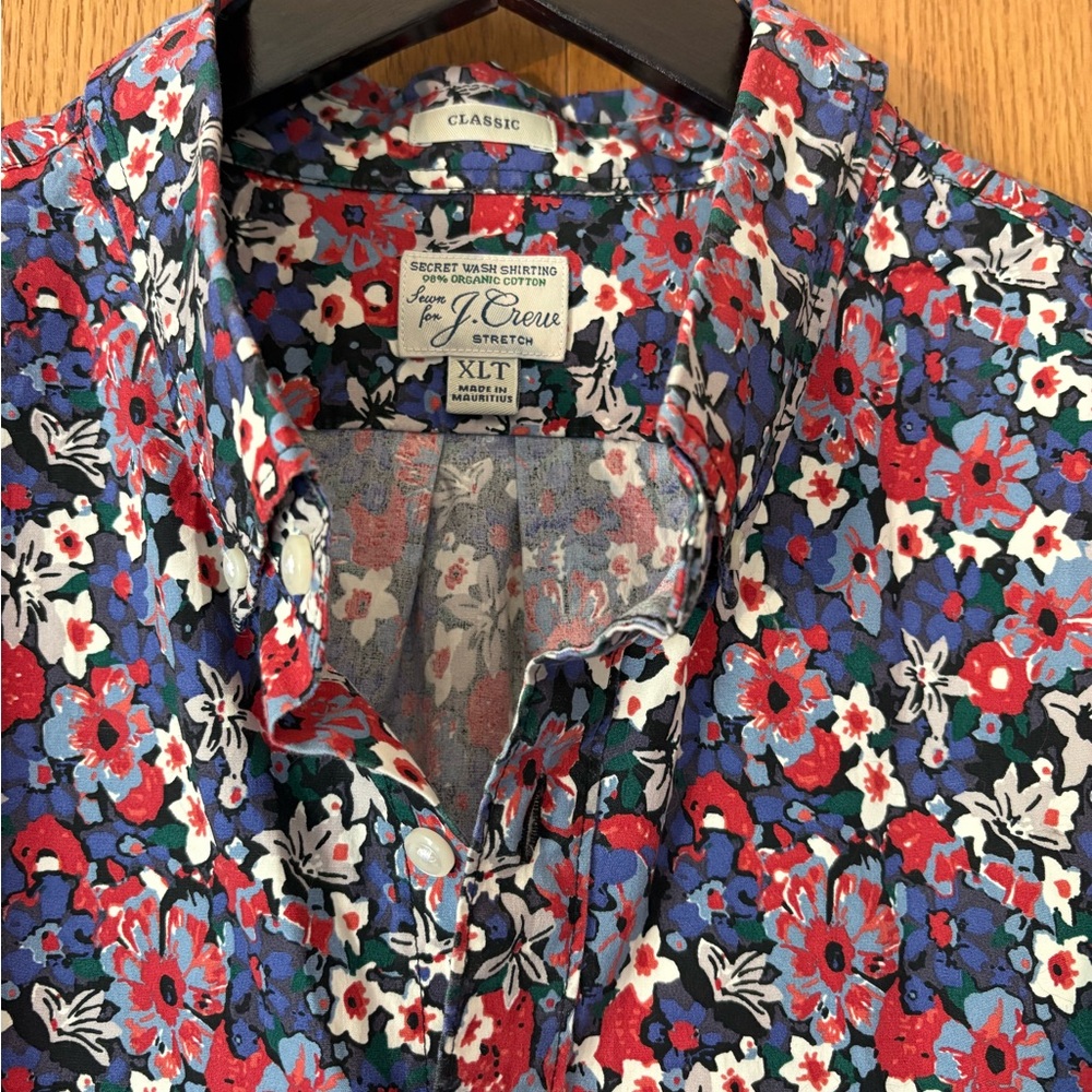 J. Crew Multicolor Floral Men's Shirt - Picture 2 of 4